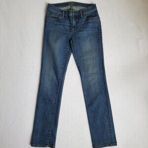Lauren Ralph Lauren Woman's 4 Med to Blue Dark Wash Classic Straight Denim Jeans